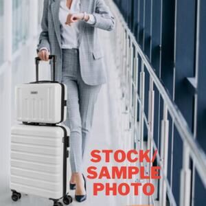 NEW - The Journeyman Collection women makeup travel small hardshell suitcase